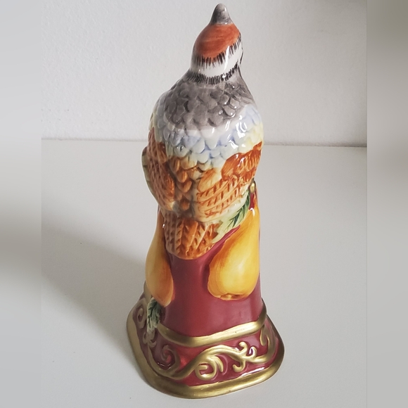 Vintage Fitz and Floyd Ceramic Patridge Bell - Picture 4 of 7